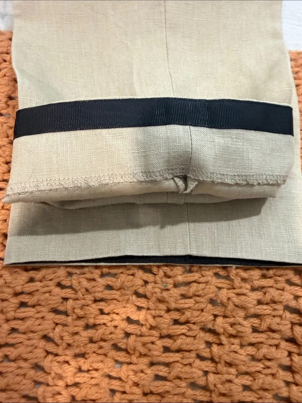 Classic Men’s linen Dress Pants - Adjustable Side Tab